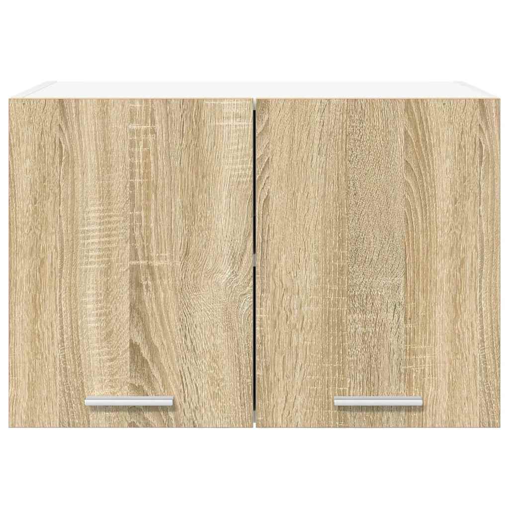 Hängeschrank mit Tür Riga Sonoma-Eiche und Weiß 60 x 31 x 40 cm